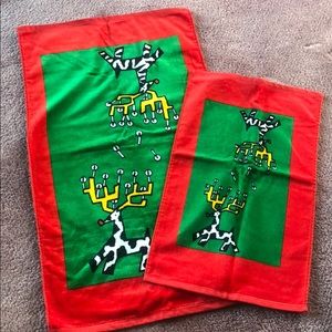 Super soft Christmas theme towel set
